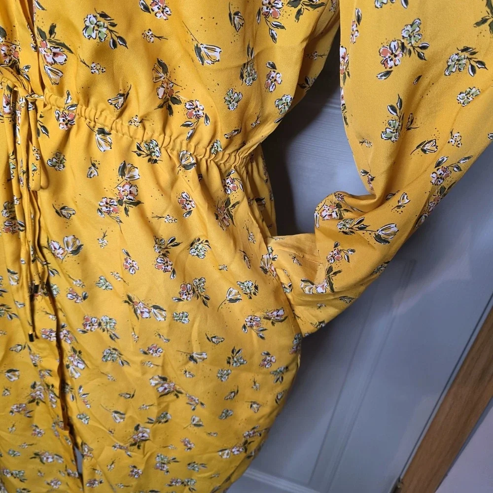 Lauren Ralph Lauren Long Sleeve Floral Print Shirt‎ dress Sz 12 Feminine